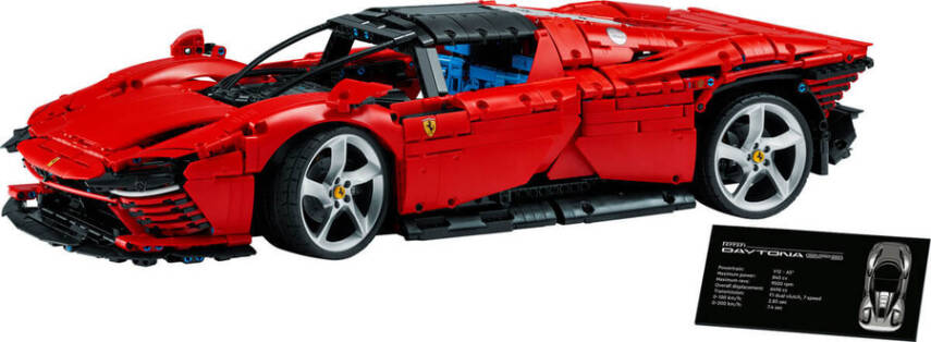 42143 LEGO Technic Ferrari Daytona SP3, Yetişkinler için bir Süper Araba Modeli Yapım ve Sergileme - 1
