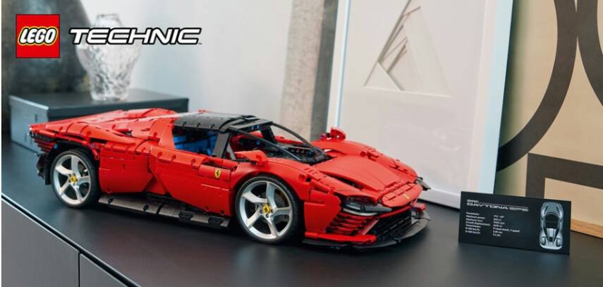 42143 LEGO Technic Ferrari Daytona SP3, Yetişkinler için bir Süper Araba Modeli Yapım ve Sergileme - 11