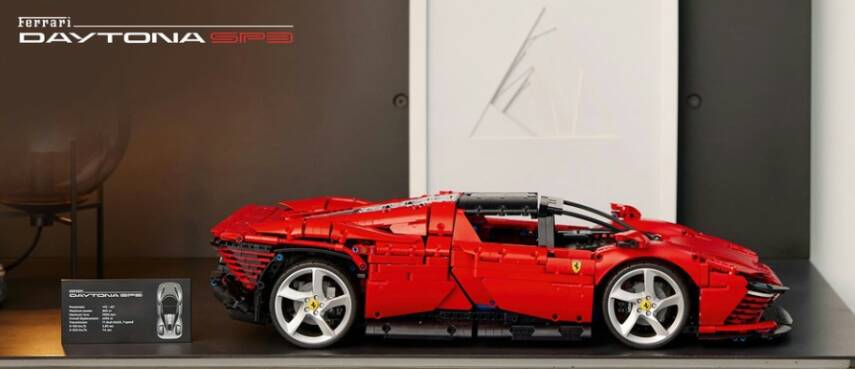 42143 LEGO Technic Ferrari Daytona SP3, Yetişkinler için bir Süper Araba Modeli Yapım ve Sergileme - 12