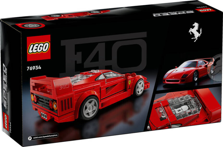 76934 LEGO® Speed Champions Ferrari F40 Süper Araba (318 Parça) - 6