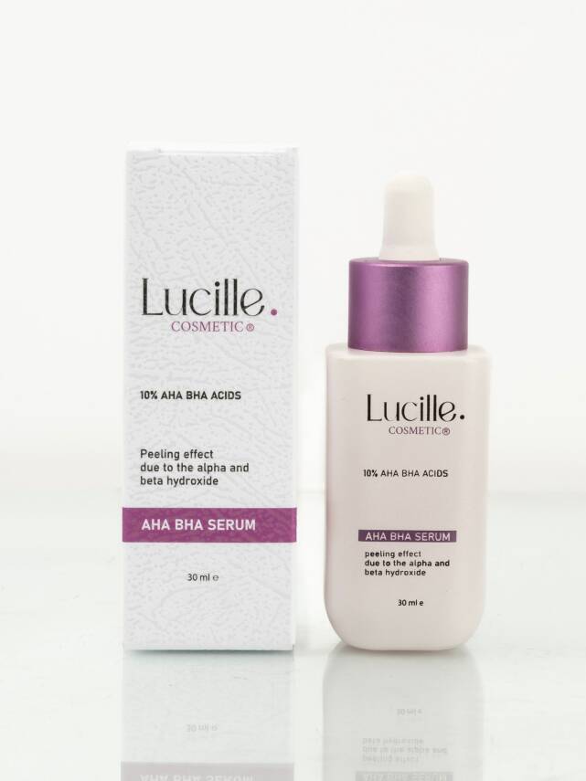 Lucille AHA + BHA Peeling Serum 30 ml – Gözenek Karşıtı, Pürüzsüz ve Aydınlık Cilt | %100 Vegan - 1