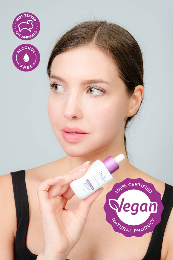 Lucille AHA + BHA Peeling Serum 30 ml – Gözenek Karşıtı, Pürüzsüz ve Aydınlık Cilt | %100 Vegan - 3