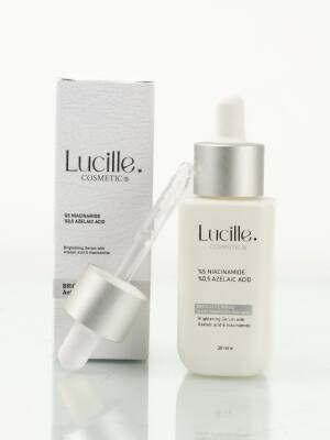 Lucille Aydınlatıcı Leke Serumu – Niacinamide İçerikli 30 ml | Eşit Ton & Işıltılı Cilt | %100 Vegan - Lucille Cosmetic