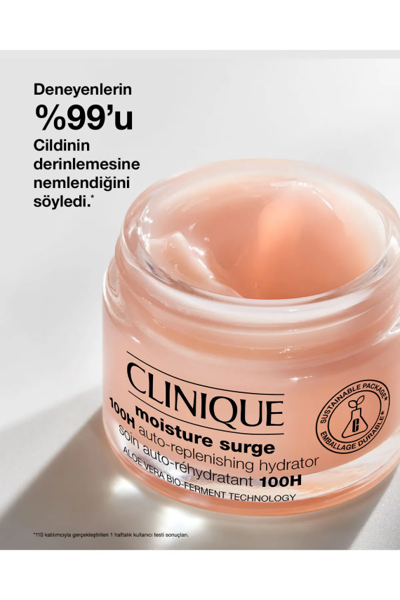 Clinique Moisture Surge™ 100 Saat Etkili Nemlendirici Yüz Kremi 50 ml | Aloe Vera Bioferment, Hyalüronik Asit - 3