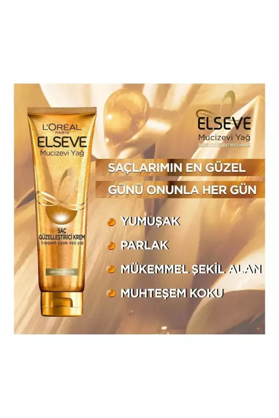 Elseve Mucizevi Yağ Güzelleştirici Saç Kremi (Kuru ve Sert Saçlar İçin) 150 ml - 4