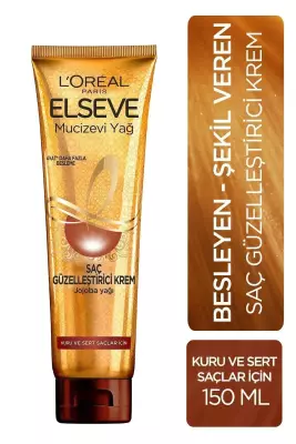 Elseve Mucizevi Yağ Güzelleştirici Saç Kremi (Kuru ve Sert Saçlar İçin) 150 ml - 1