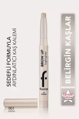 Flormar Asansörlü Aydınlatıcı Kaş Kalemi Gümüş -brow Up Highlighter Pencil-001 Diamond - 1