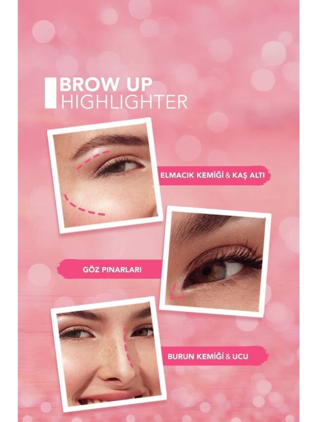 Flormar Asansörlü Aydınlatıcı Kaş Kalemi Uçuk Kahve -brow Up Highlighter Pencil-000 Champagne - 4