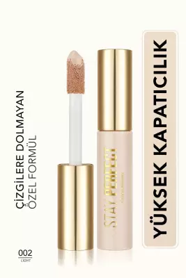 Flormar Doğal Bitişli Kapatıcı (SICAK ALT TON) - Stay Perfect Concealer - 002 Light - 1