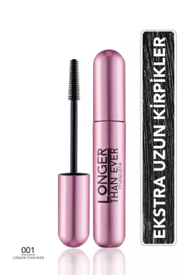 Flormar Doğal Formüllü Kirpik Uzatıcı Maskara (Siyah) - Longer Than Ever Mascara - 001 Black - 1