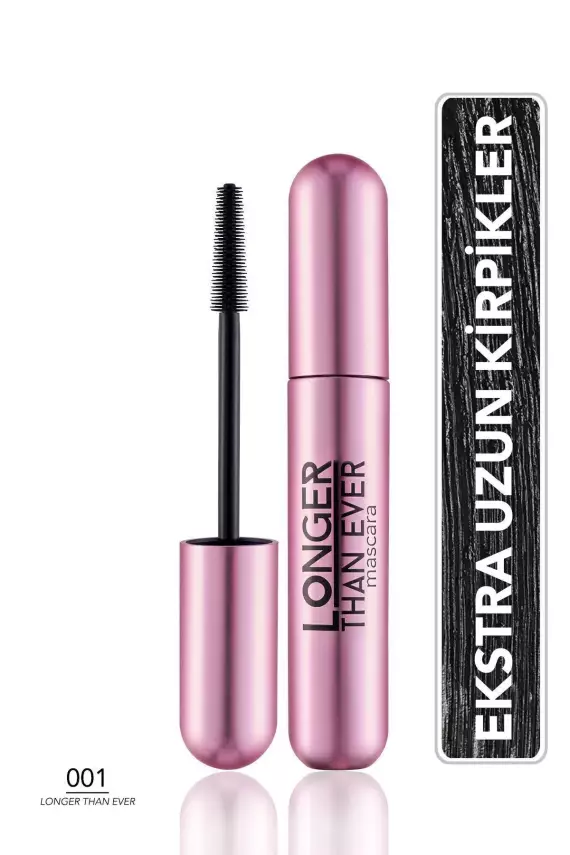 Flormar Doğal Formüllü Kirpik Uzatıcı Maskara (Siyah) - Longer Than Ever Mascara - 001 Black - 1