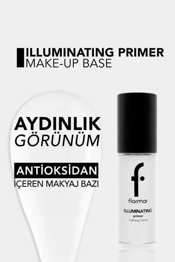 Flormar Illuminating Primer Aydınlık Görünüm Veren Kremsi Makyaj Bazı (001 White-Classic) - 4