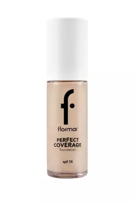 Flormar Perfect Coverage Yoğun Kapatıcı Su Bazlı Fondöten(PEMBE ALT TON) -105 Porcelain Ivory - 2