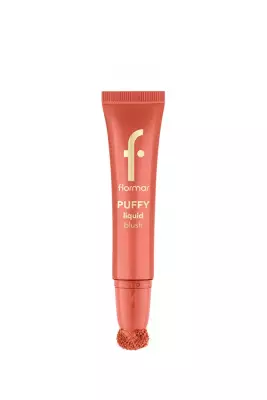 Flormar Puffy Nemlendirici Etkili & Parlak Bitişli Sünger Aplikatörlü Likit Allık – 002 Peachy Glow - 2