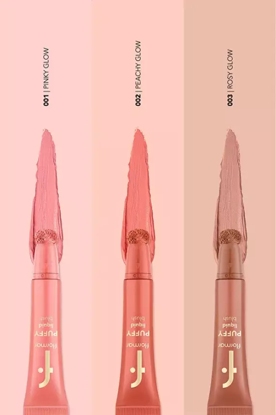 Flormar Puffy Nemlendirici Etkili & Parlak Bitişli Sünger Aplikatörlü Likit Allık – 003 Rosy Glow - 7