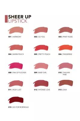 Flormar Sheer Up Lipstick Nemlendirici Parlak Ruj - 009 Baby Girl - 4
