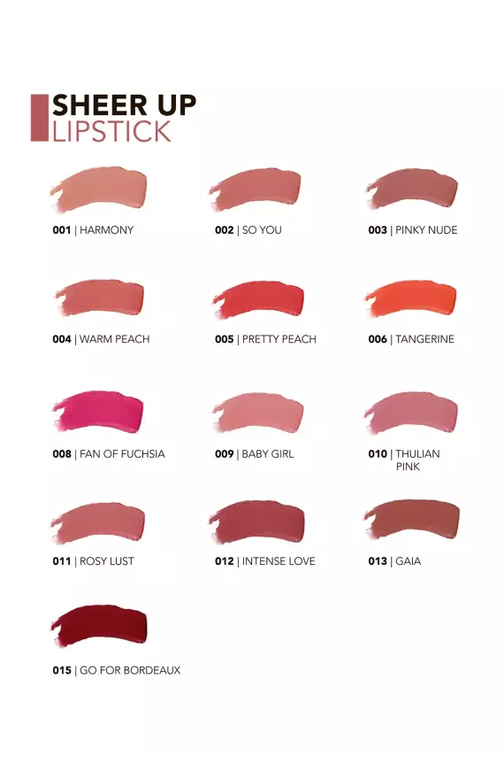 Flormar Sheer Up Lipstick Nemlendirici Parlak Ruj - 009 Baby Girl - 4