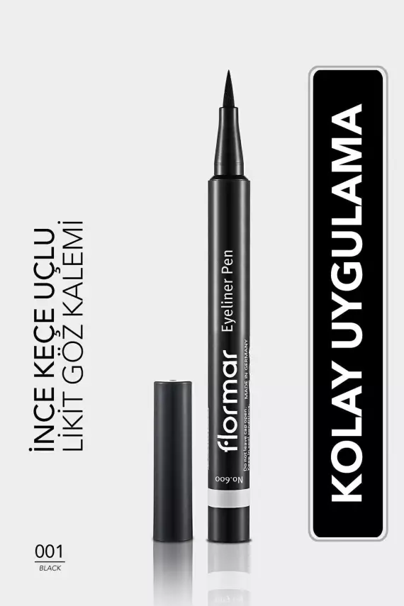 Flormar Yarı Mat Bitişli Eyeliner (Siyah) PEN ELP-01 BLACK - 1
