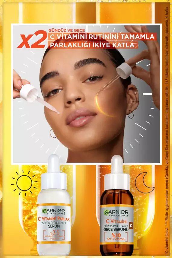 Garnier C Vitamini Parlak Süper Aydınlatıcı Serum 30ml (Niasinamid + Salisilik Asit) - 6