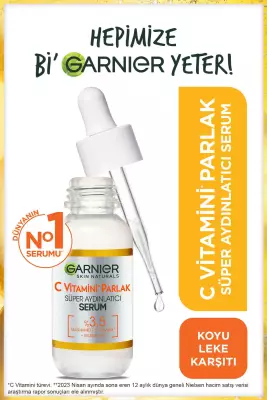 Garnier C Vitamini Parlak Süper Aydınlatıcı Serum 30ml (Niasinamid + Salisilik Asit) - 1