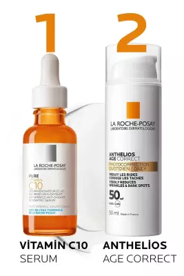 La Roche-Posay Anthelıos Age Correct Tinted Cream SPF50+ Uv Kaynaklı Leke ve Kırışıklık Karşıtı-50ml Renkli Güneş Koruyucu - 5