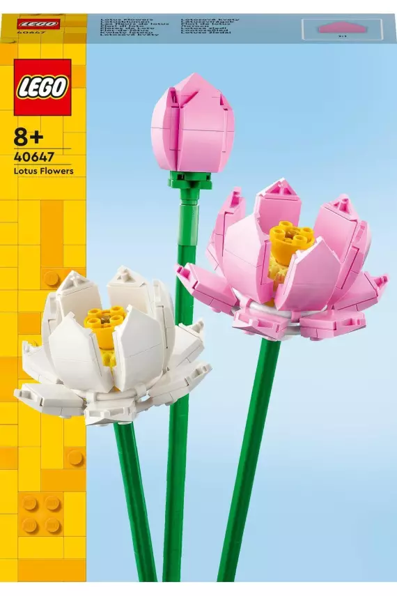 LEGO Flowers Iconic Lotus Çiçekleri 40647 - Dekoratif, Koleksiyonluk ve Sergilenebilir Çiçek Modeli Yapı - 2