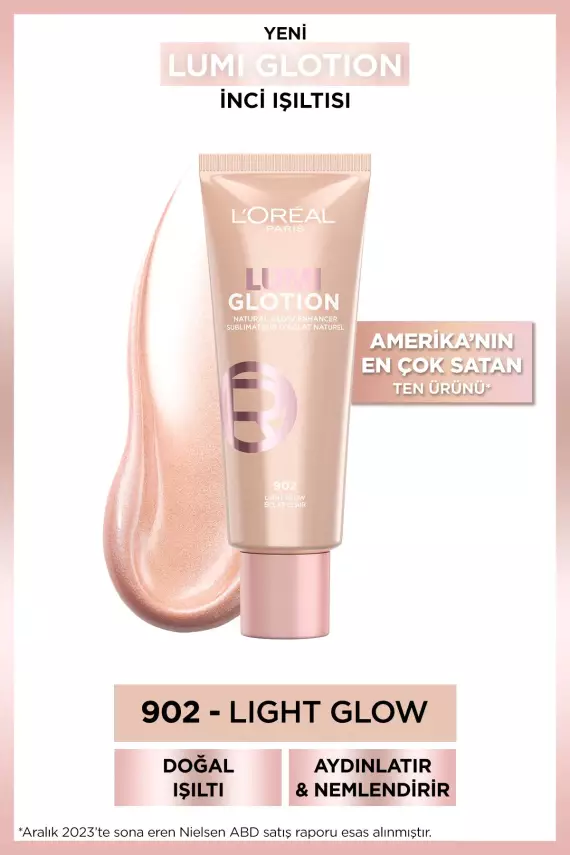 L’Oréal Paris Glotion All-in-one Doğal Işıltı 902 - Light Glow 40 ml - 1