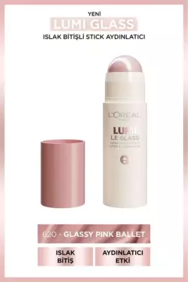 L'Oréal Paris Lumi Glass Islak Bitişli Stick Aydınlatıcı - 620 Glassy Pink Ballet - 1