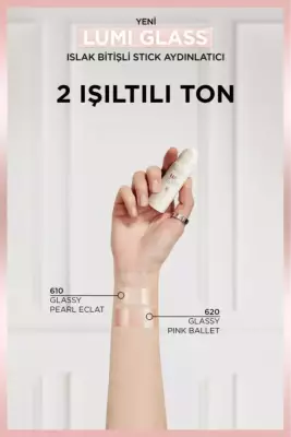 L'Oréal Paris Lumi Glass Islak Bitişli Stick Aydınlatıcı - 620 Glassy Pink Ballet - 5