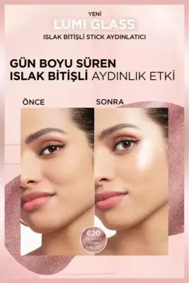 L'Oréal Paris Lumi Glass Islak Bitişli Stick Aydınlatıcı - 620 Glassy Pink Ballet - 4