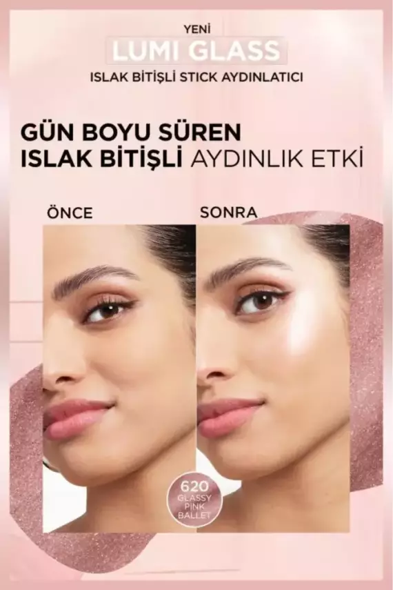 L'Oréal Paris Lumi Glass Islak Bitişli Stick Aydınlatıcı - 620 Glassy Pink Ballet - 4