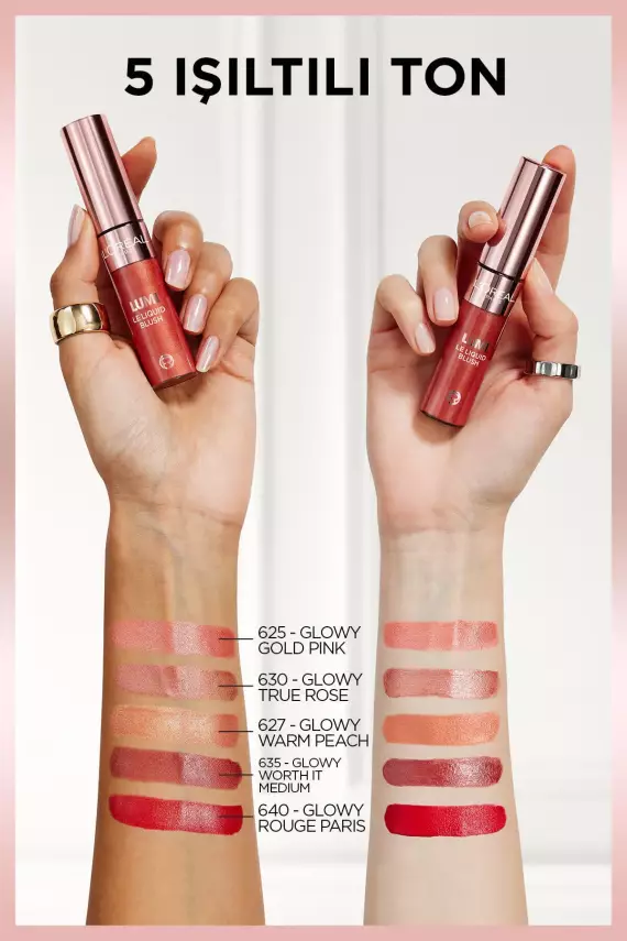 L'Oreal Paris Lumi Blush Likit Allık - 630 Glowy True Rose - 7
