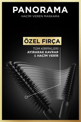 L'Oreal Paris Panorama Hacim Veren Maskara Siyah - 5