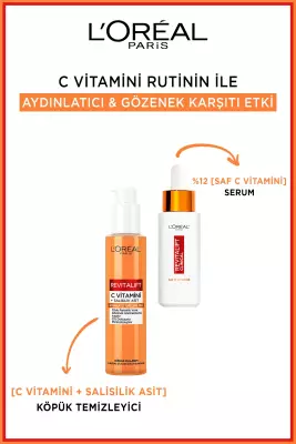 L'Oreal Paris Revitalift Clinical C Vitamini + Salisilik Asit Aydınlatıcı ve Gözenek Karşıtı Köpük Temizleyici - 2