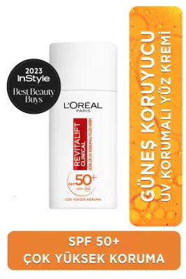 L'Oreal Paris Revitalift Clinical SPF 50+ Günlük Yüksek UV Korumalı Yüz Güneş Kremi 50ml - 1