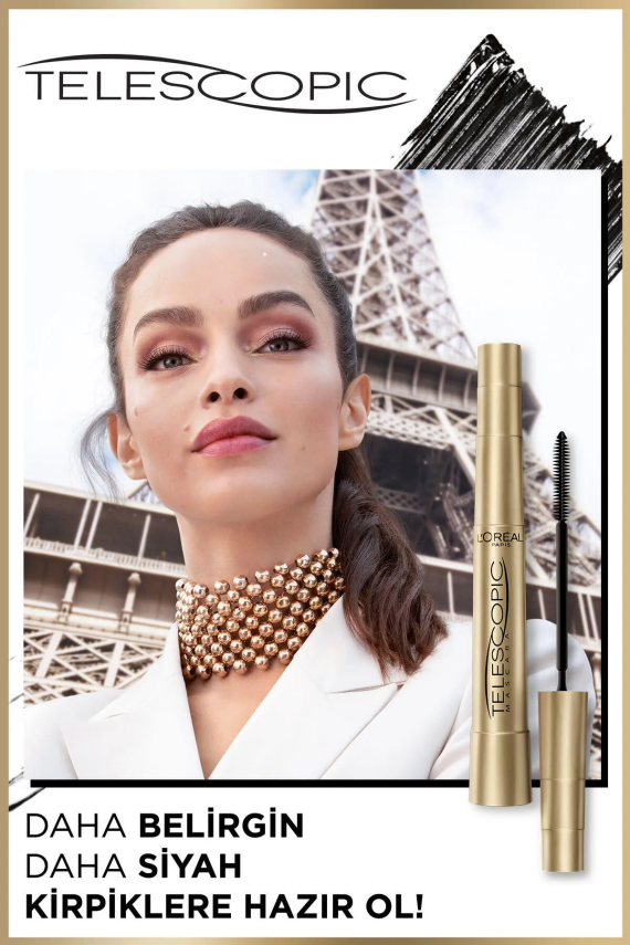 L'Oreal Paris Telescopic Gold Maskara - Siyah - 5