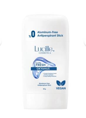 Lucille %100 Vegan Alüminyum İçermeyen Erkekler İçin Stick Deodorant 60 ml – Okyanus Esintili Doğal Ferahlık 🌊 - 5