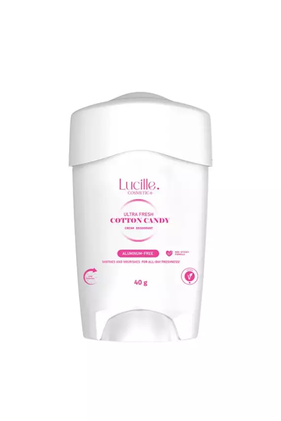 Lucille %100 Vegan Alüminyum İçermeyen Tüm Gün Etkili Kadın Krem Deodorant - Pamuk Şeker Esanslı 40 gr - 5