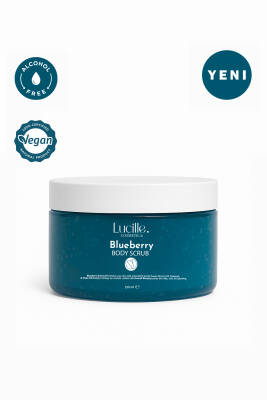 Lucille %100 Vegan Blueberry Aromalı Şekerli Body Scrub – 250 gr – Canlandırıcı, Pürüzsüzleştirici & Nemlendirici Etki - 2