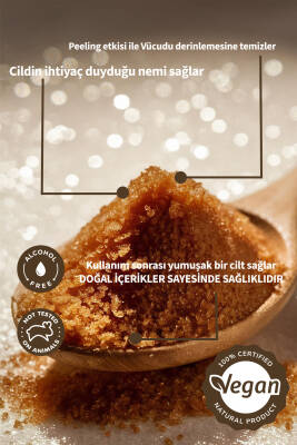 Lucille %100 Vegan Kahve Aromalı Şekerli Body Scrub – 250 gr – Canlandırıcı, Sıkılaştırıcı & Nemlendirici Etki - 2