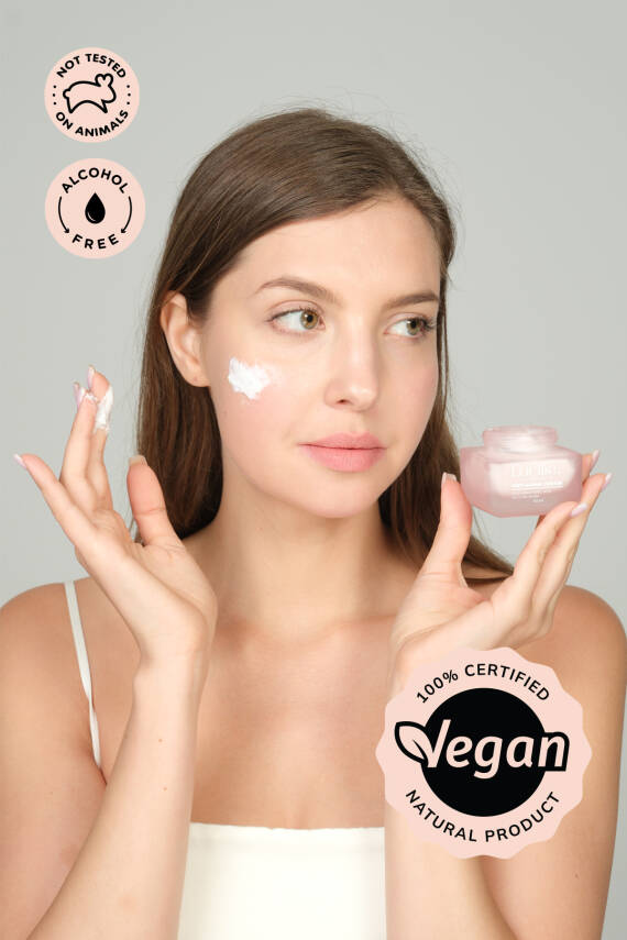 Lucille Anti-Aging Yaşlanma Karşıtı Krem – Kolajen & Hyalüronik Asit İçerikli – 50 ml – %100 Vegan Formül - 4