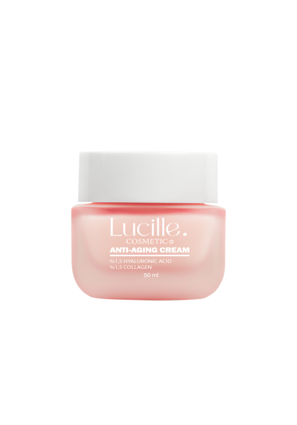 Lucille Anti-Aging Yaşlanma Karşıtı Krem – Kolajen & Hyalüronik Asit İçerikli – 50 ml – %100 Vegan Formül - 5