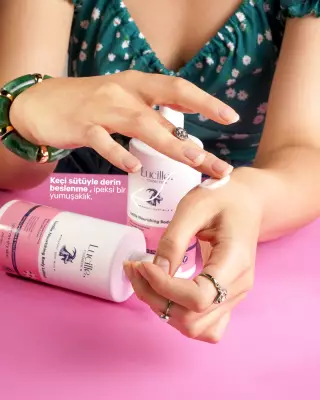 Lucille Keçi Sütü & Musk’lı Nemlendirici Vücut Losyonu – 250 ml – %100 Vegan Formül & Niacinamide İçerikli - 2