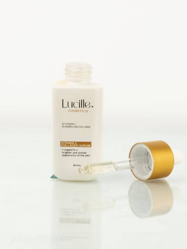 Lucille Vitamin C Serum 30ml | Kolajen İçerikli %100 Vegan Aydınlatıcı Serum - 2