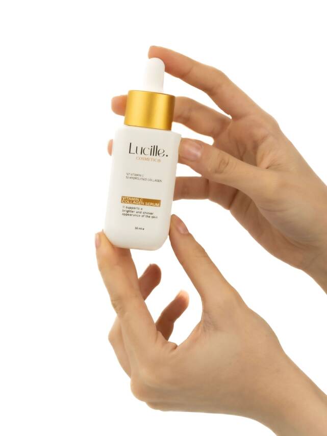 Lucille Vitamin C Serum 30ml | Kolajen İçerikli %100 Vegan Aydınlatıcı Serum - 5