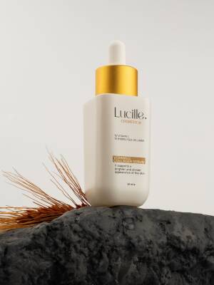 Lucille Vitamin C Serum 30ml | Kolajen İçerikli %100 Vegan Aydınlatıcı Serum - 9