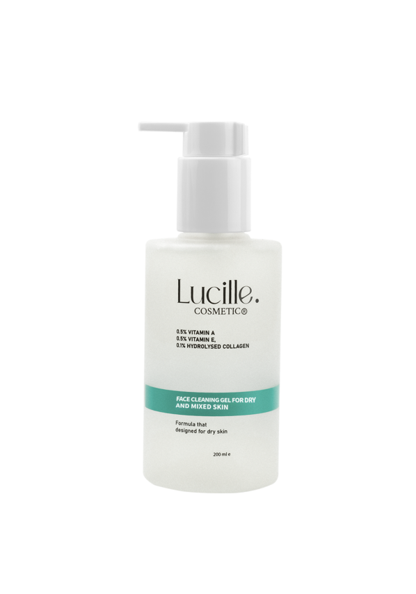 Lucille Yüz Yıkama Jeli – Kolajen & Vitamin İçerikli – 200 ml – %100 Vegan Formül (Kuru ve Karma Ciltler için) - 4