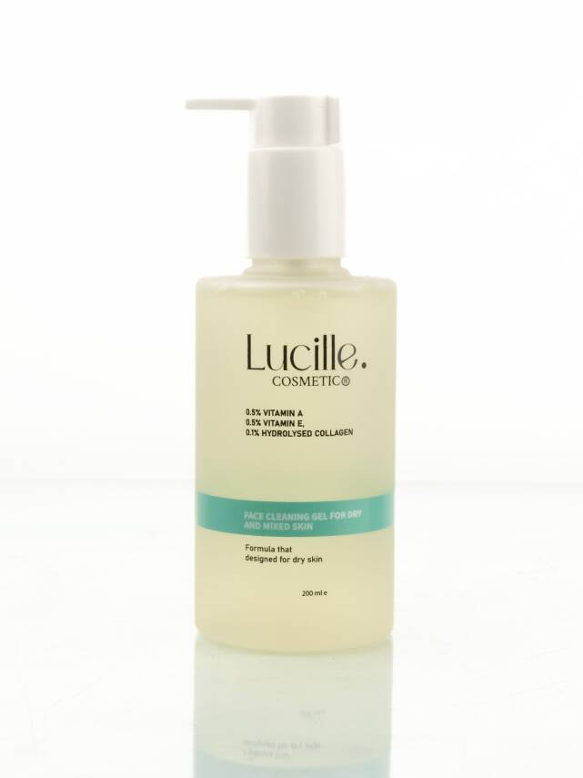 Lucille Yüz Yıkama Jeli – Kolajen & Vitamin İçerikli – 200 ml – %100 Vegan Formül (Kuru ve Karma Ciltler için) - 9