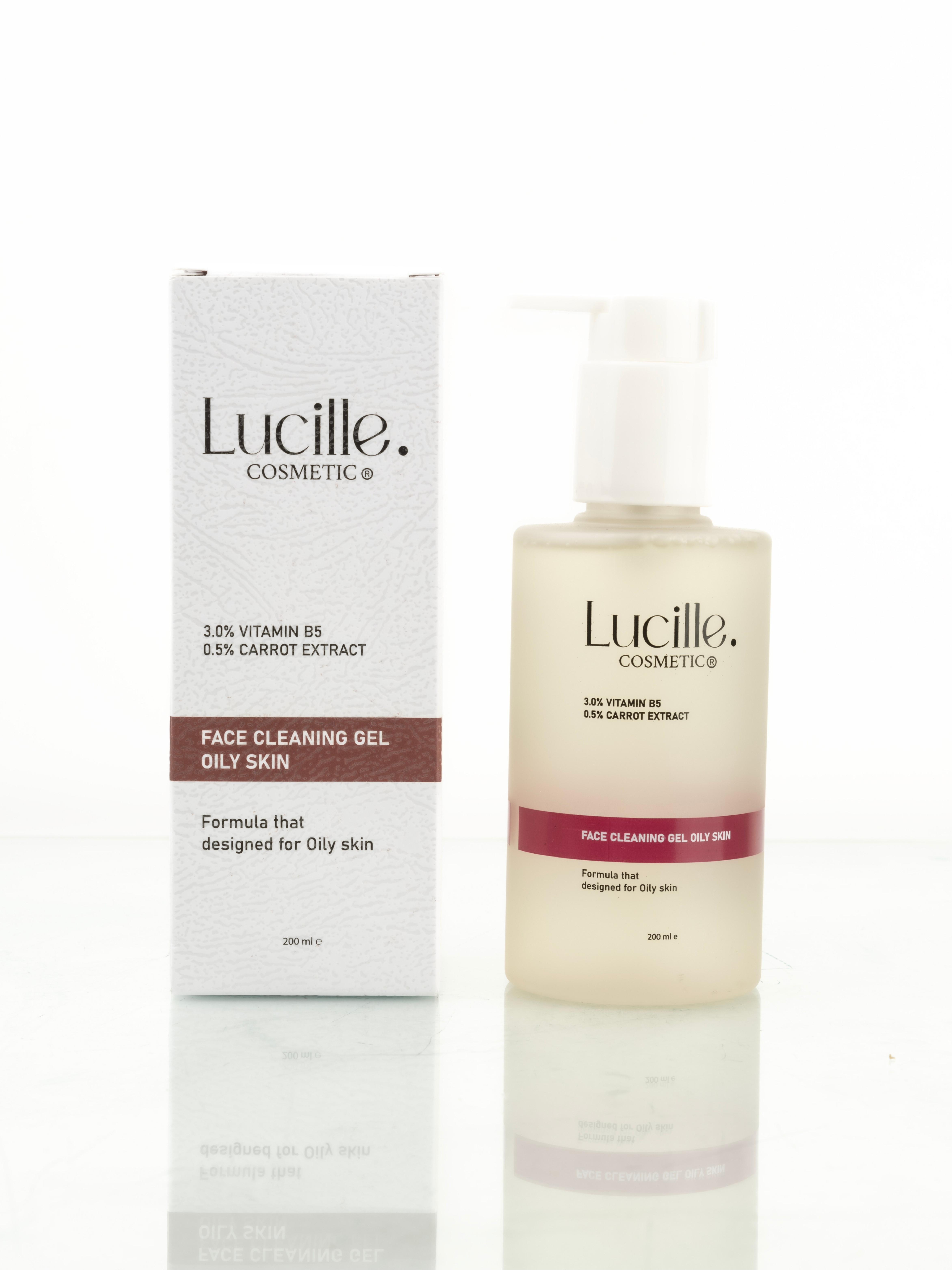 Lucille Yüz Yıkama Jeli – Vitamin B5 İçerikli – 200 ml – %100 Vegan Formül (Yağlı ve Akneli Ciltler için) - Lucille Cosmetic