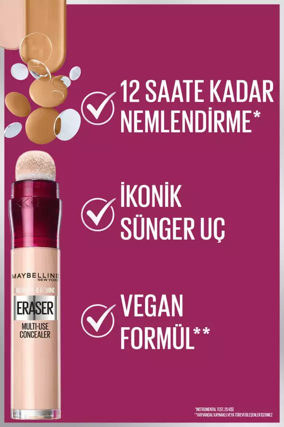 Maybelline New York Instant Anti Age Eraser Kapatıcı - 01 Light Concealer 6.8 Ml - 8